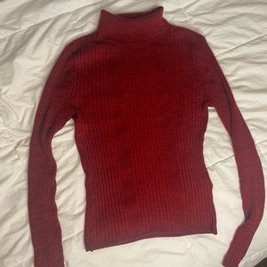 Red/maroon top shop turtle neck!!